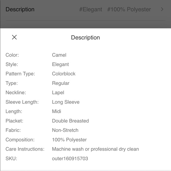 Knee length coat - Picture 5 of 6